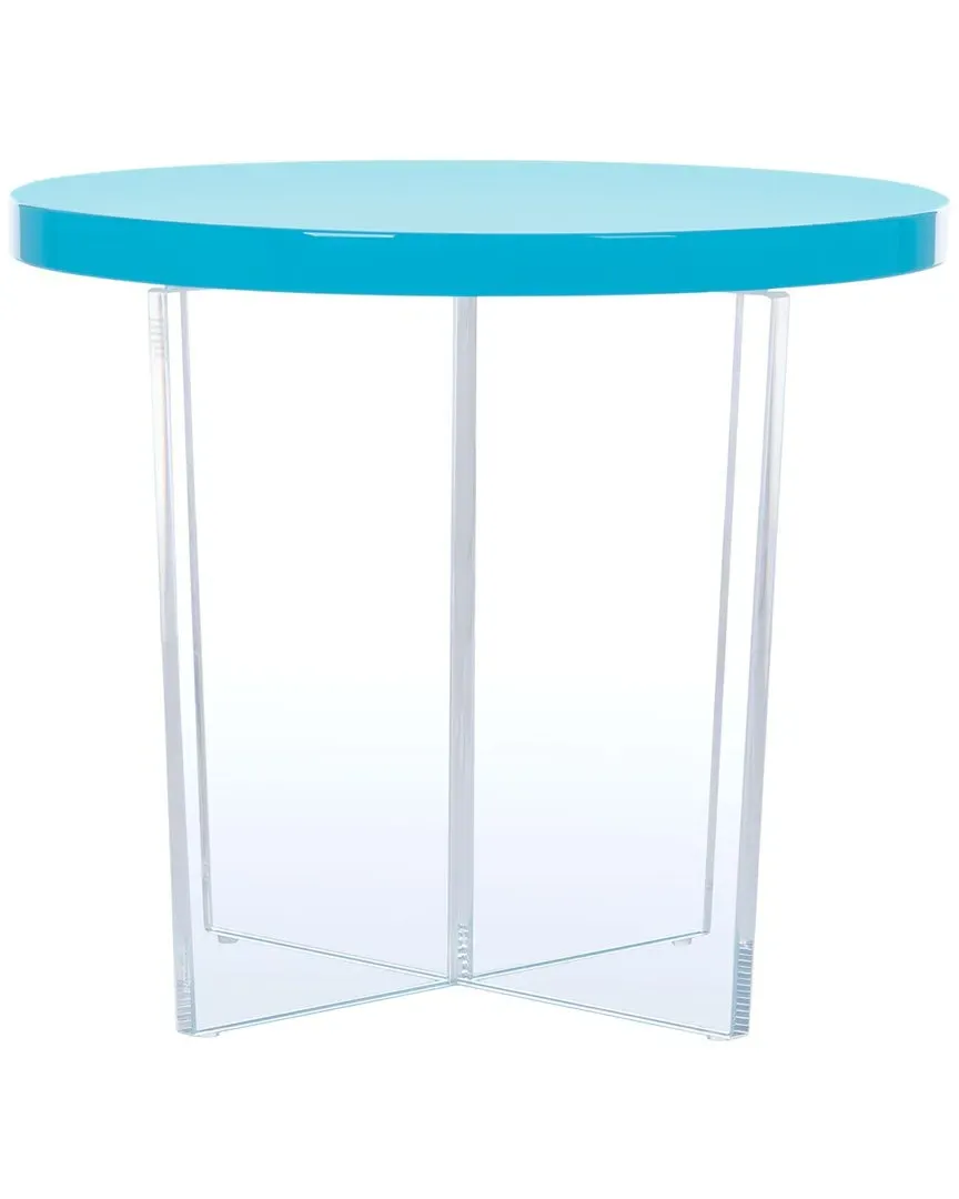 Edwards Acrylic Accent Table - Turquoise