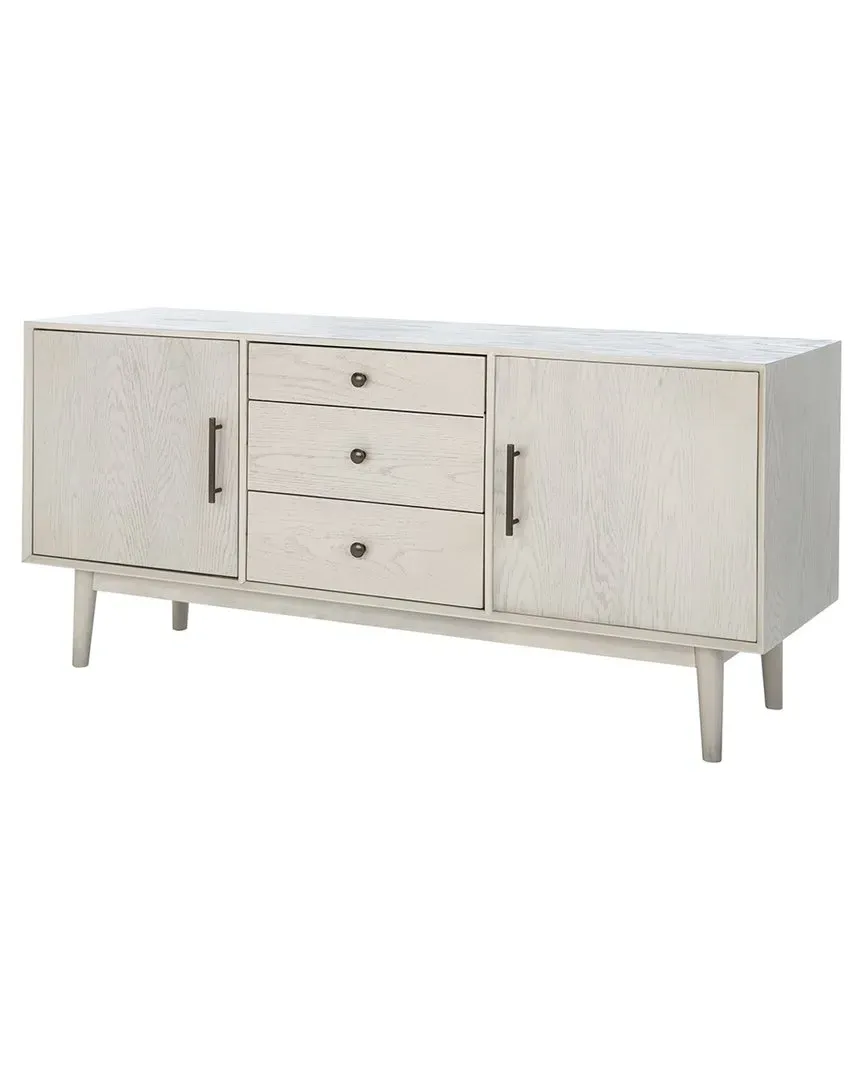 Elissa Media Stand - White, Oak image