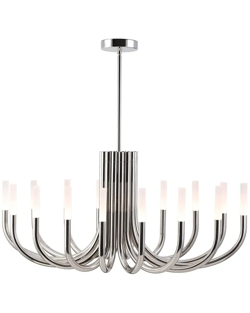 Evonne 12 Light Chandelier - Silver, Metal