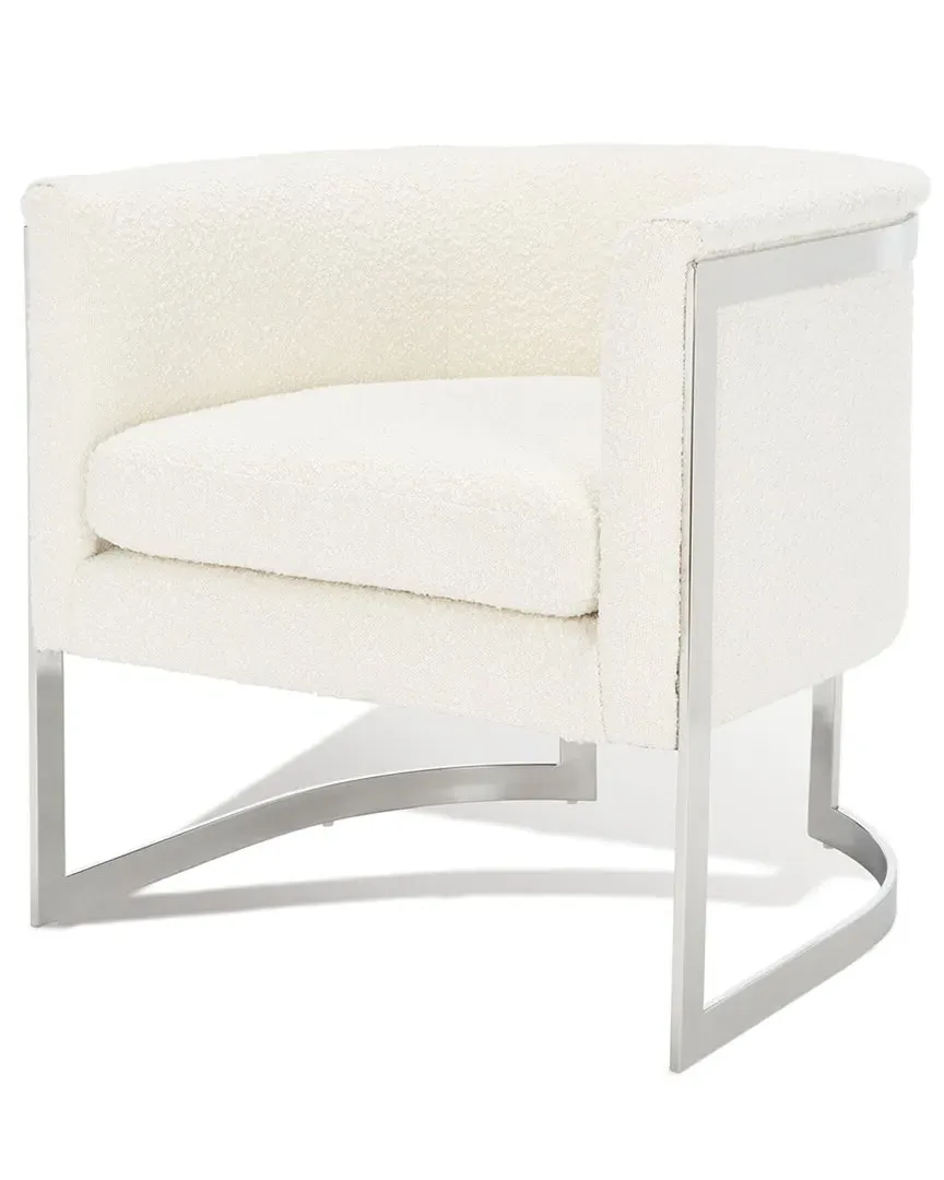 Gabby Barrel Back Accent Chair - Ivory, Boucle