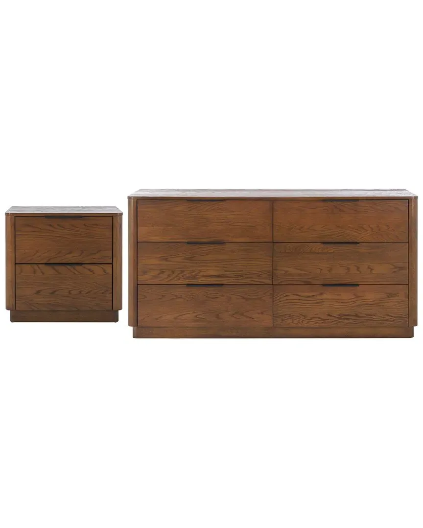 Gabrietta 2-Drawer Nightstand - Brown, Oak image