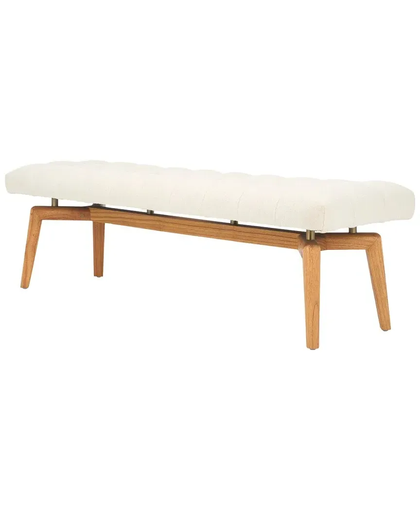Gallagher Tufted Bench - Beige, Boucle image
