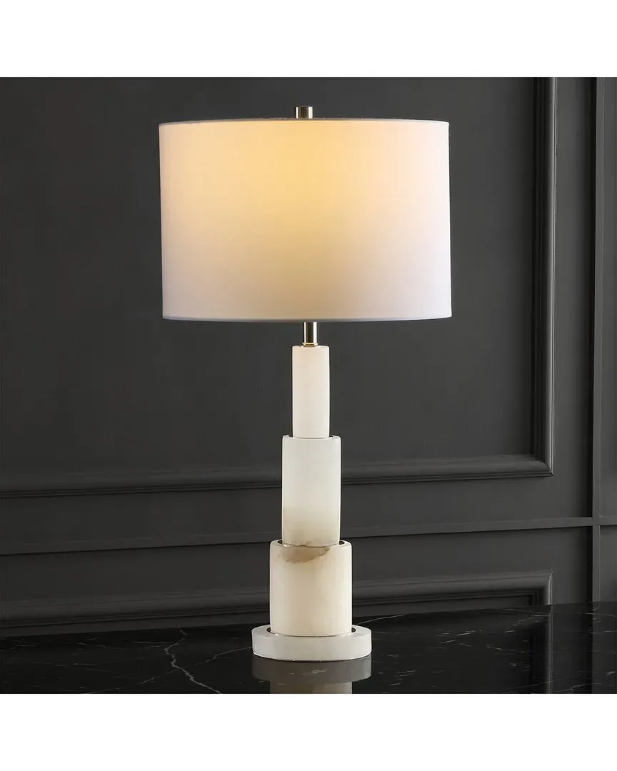 Gardiner Table Lamp - Alabaster, Nickel