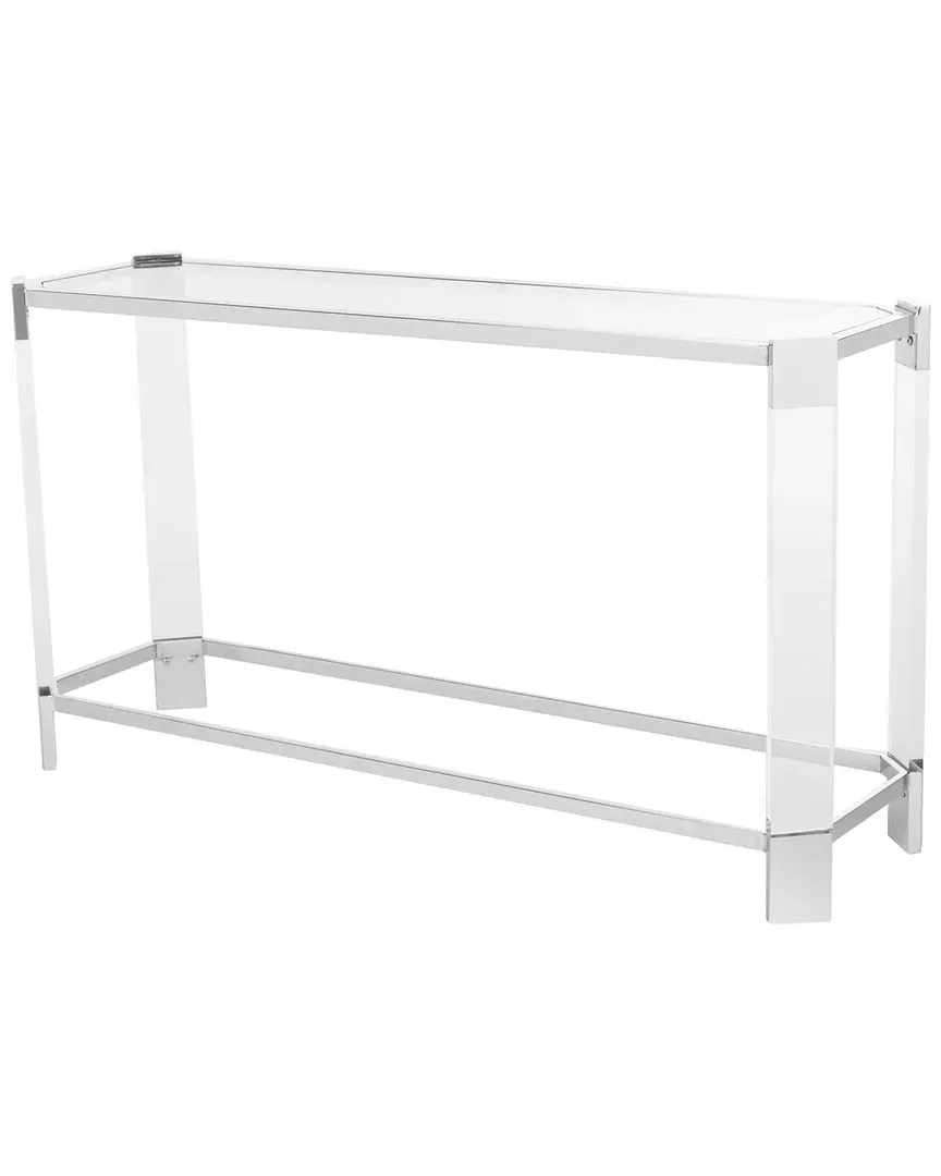 Gianna Acrylic Console Table - Silver