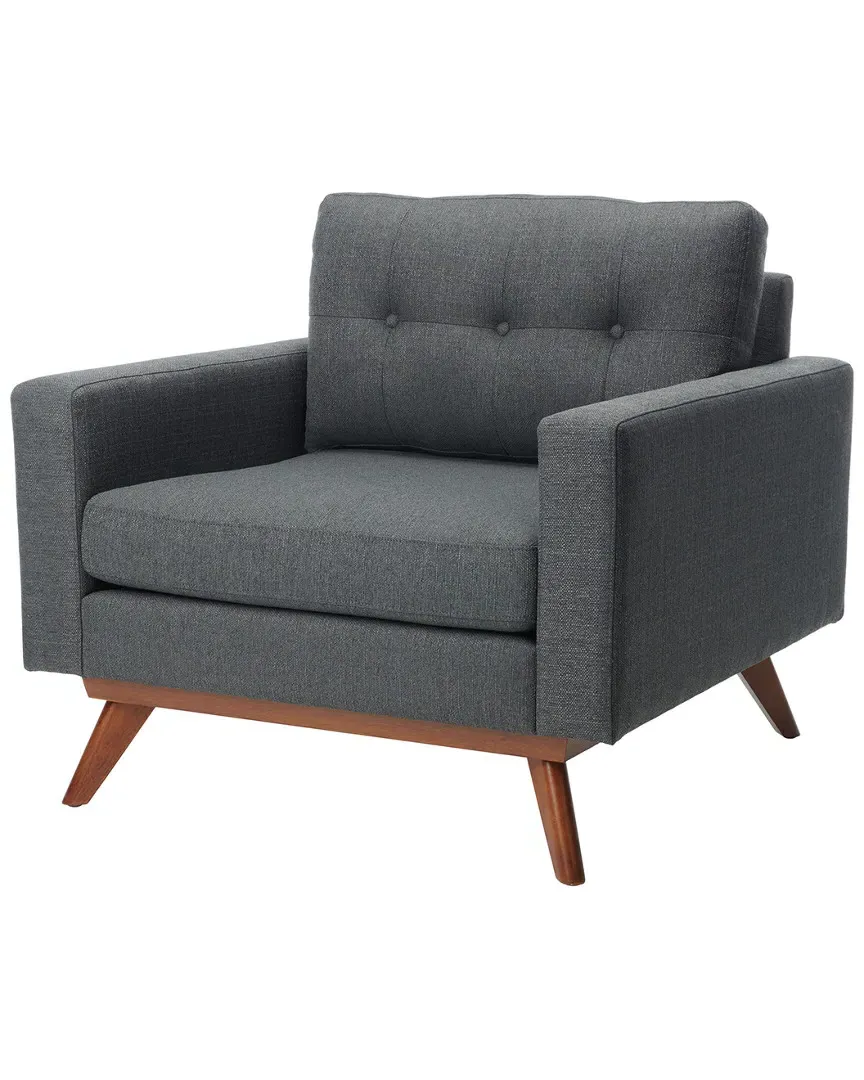 Gneiss Linen Arm Chair - Slate Grey image