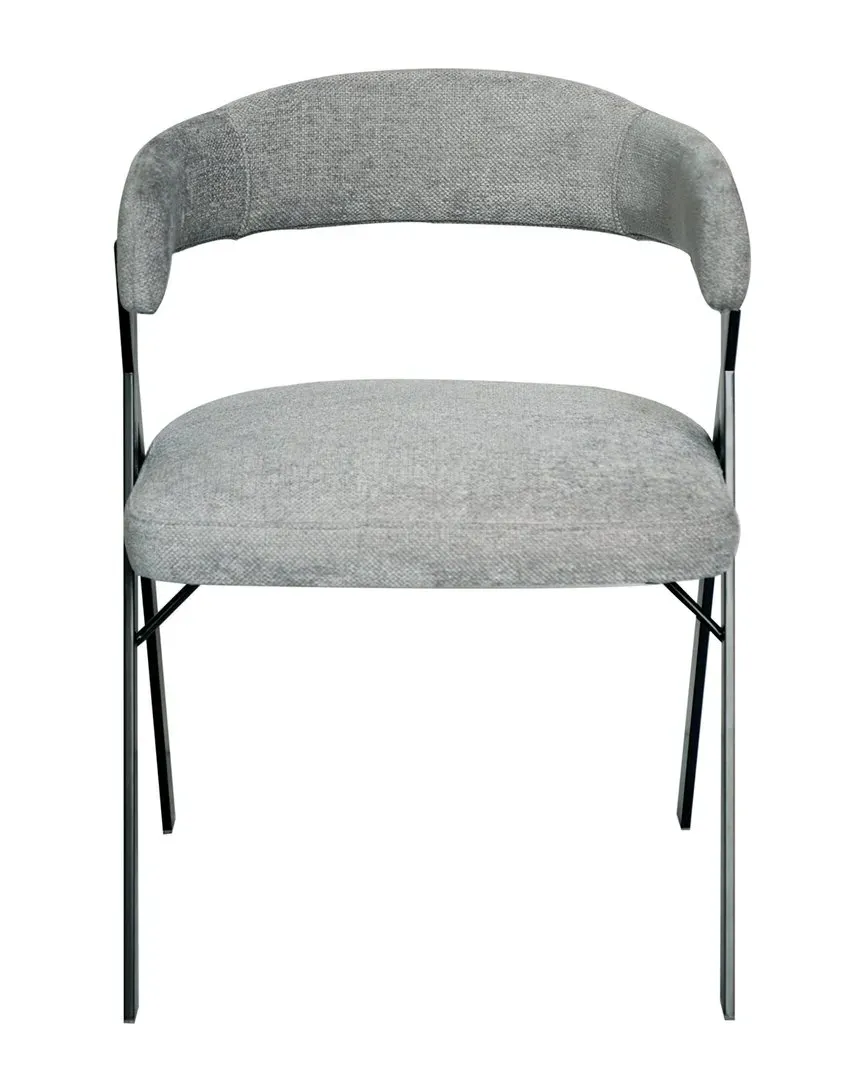 Izzy Chenille Dining Chair - Grey image