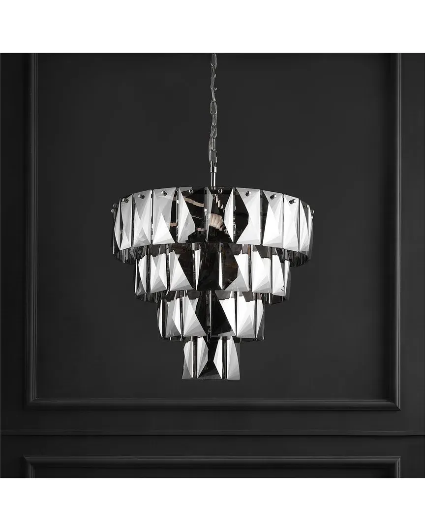 Jaylee 4-Tier Crystal Chandelier - Nickel, Iron image
