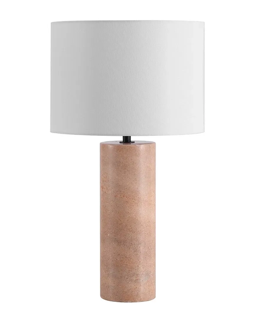 Jillianna Round Marble Table Lamp with Dimmer - Grey