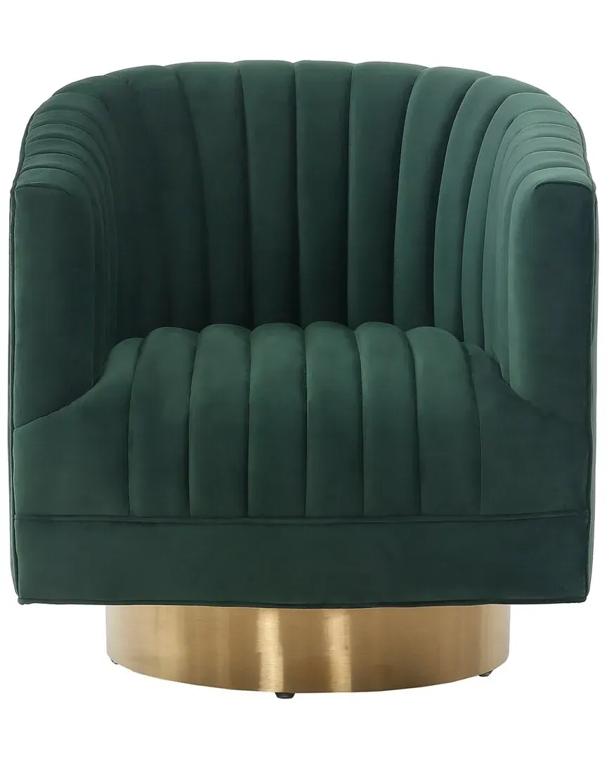 Josephine Swivel Barrel Chair - Forest Green image