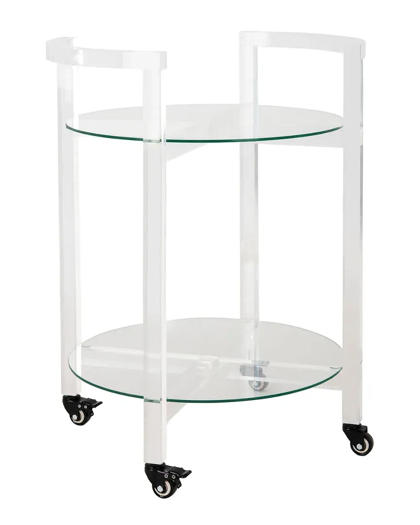 Jules 2-Tier Bar Cart - Clear, Acrylic image