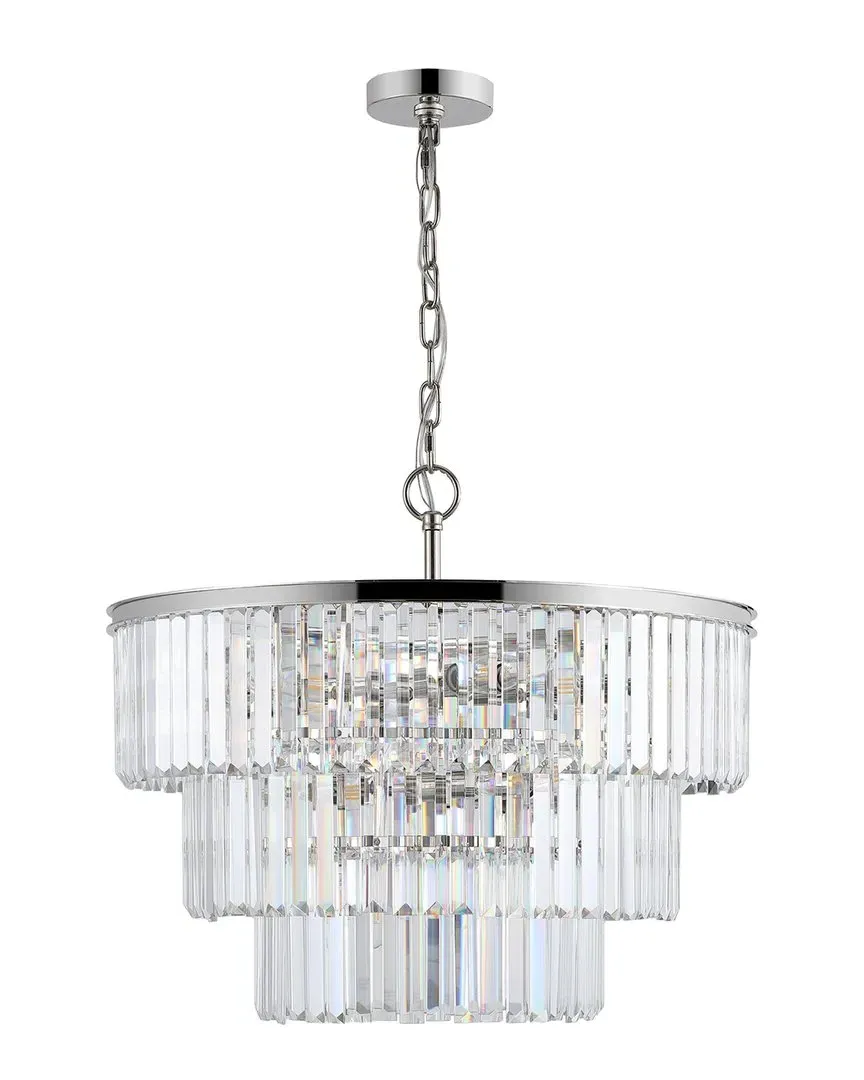 Karissa 3-Tier Chandelier - Nickel, Metal