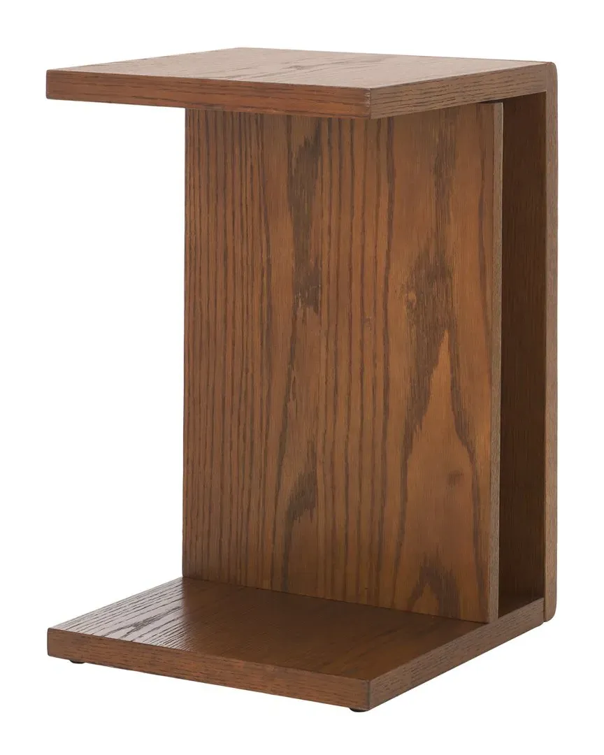Kassia C-Shaped Side Table - Medium Oak image