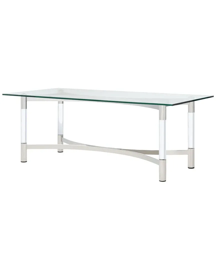 Letty Acrylic Coffee Table - Silver image