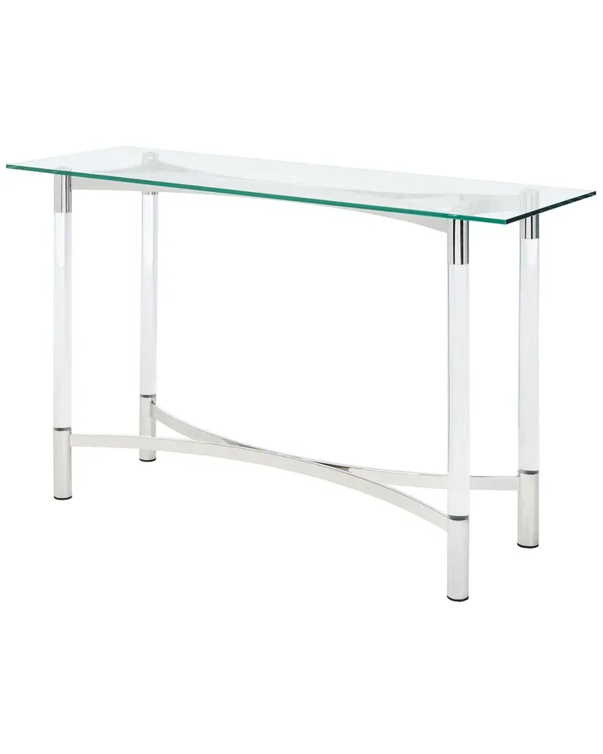 Letty Acrylic Console Table - Silver
