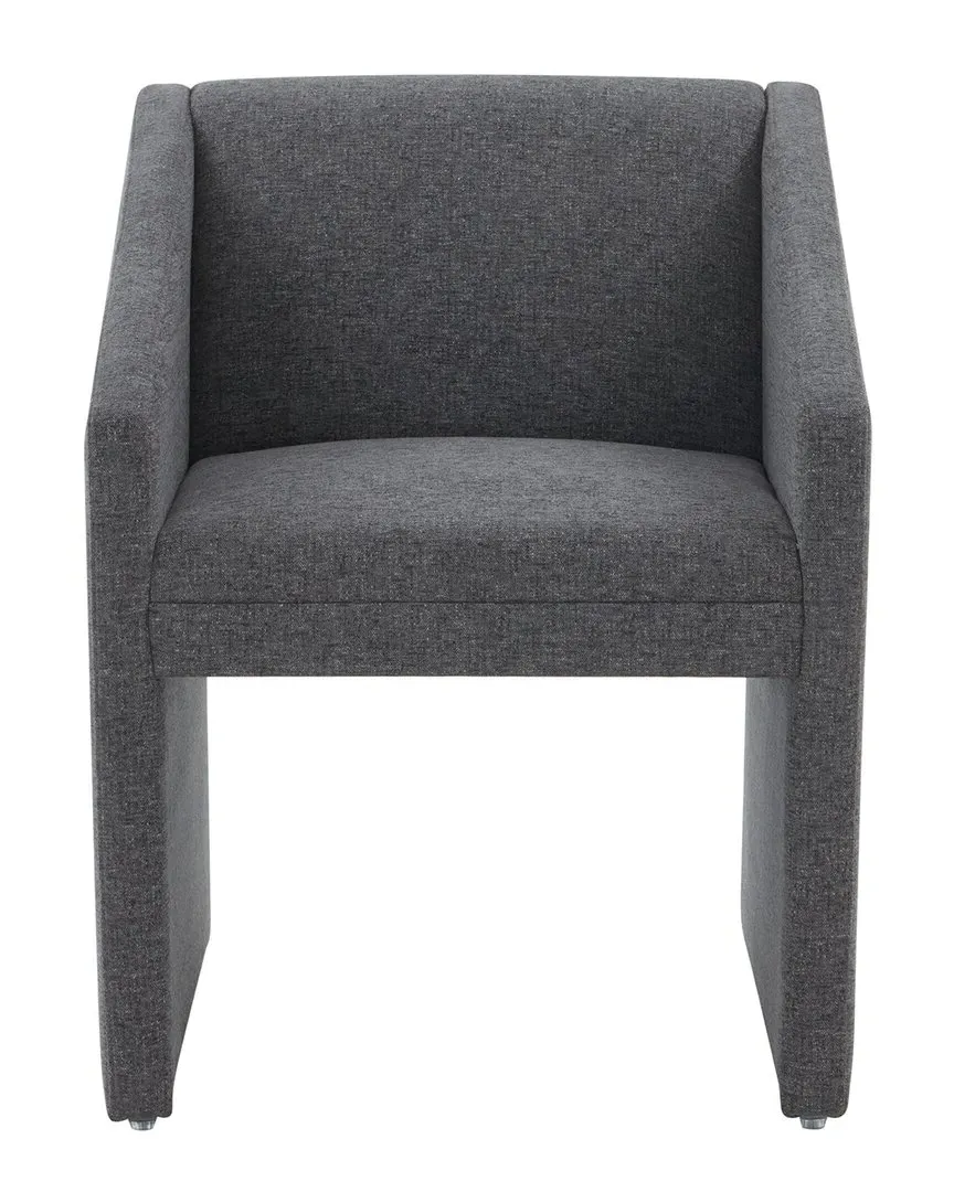 Liandra Upholstered Armchair - Dark Grey, Linen