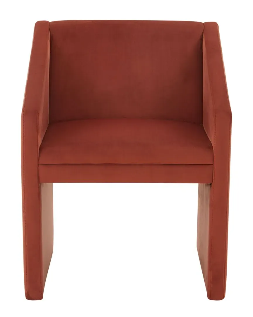 Liandra Upholstered Armchair - Rust, Velvet
