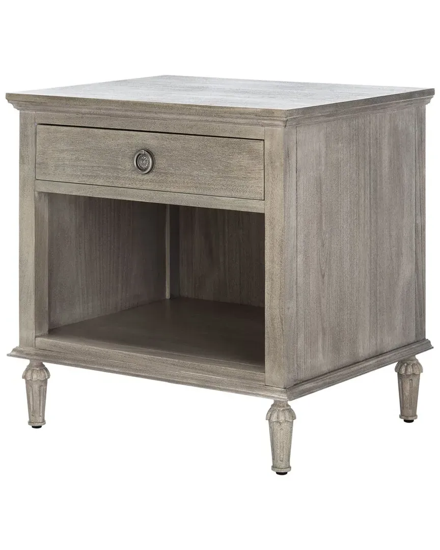 Lisabet 1 Drawer Nightstand - Light Grey