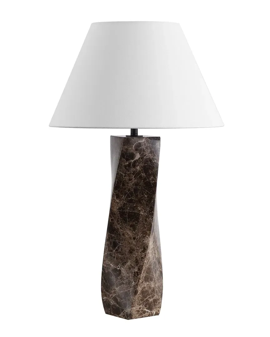 Mayalenn Large Marble Table Lamp - Brown, Marble