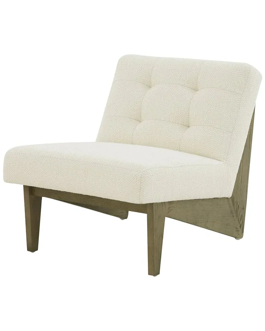 Nelly Scandinavian Accent Chair - Ivory, Ash Wood image