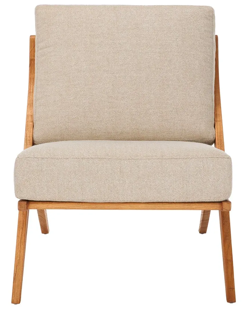 Nicki Scandinavian Accent Chair - Sand, Mindi Wood
