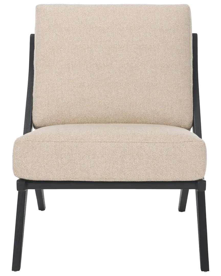Nicki Scandinavian Accent Chair - Sand, Mindi Wood image