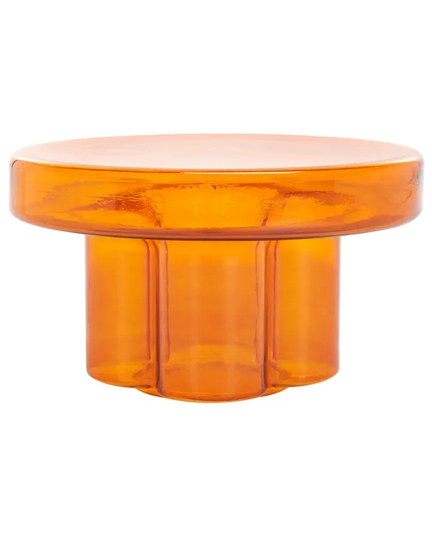 Patterson Square Glass Coffee Table - Orange image
