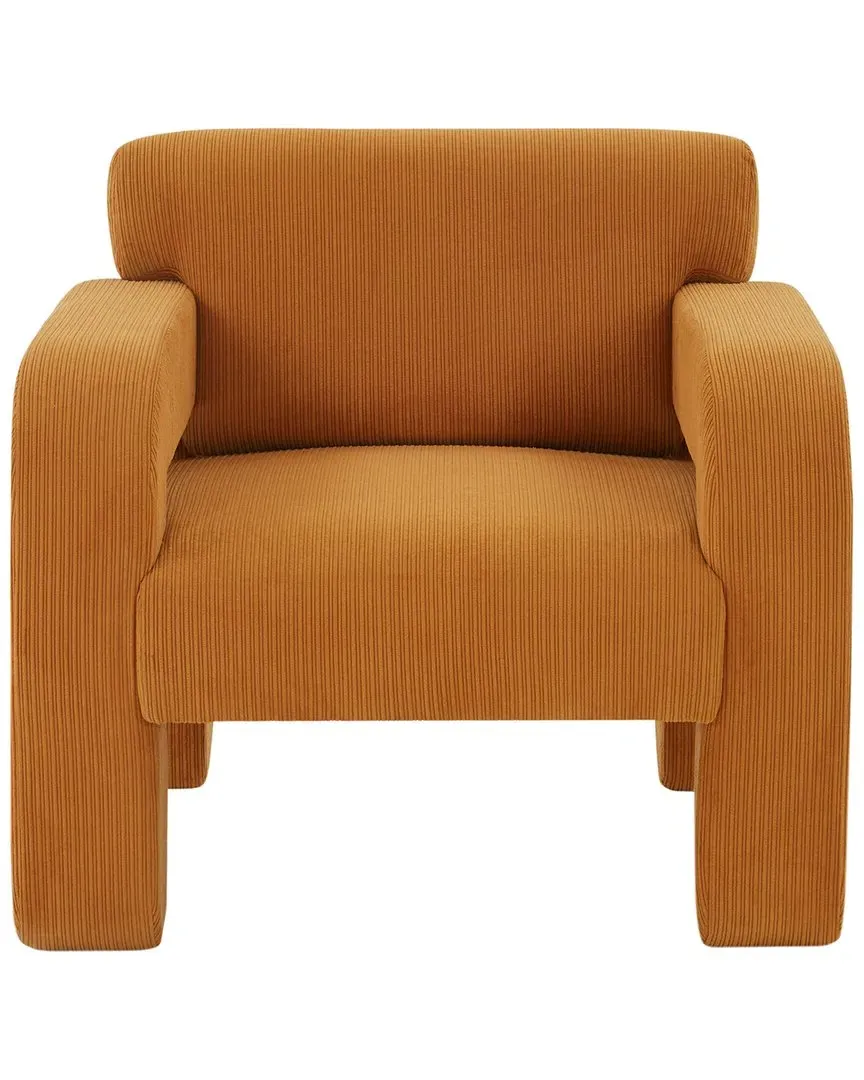 Petey Corduroy Accent Chair - Rust image