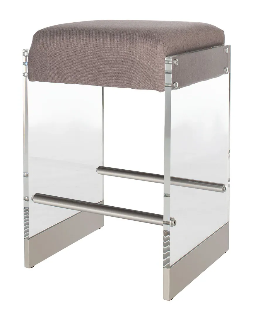 Piper Acrylic Barstool - Grey, Flannel image