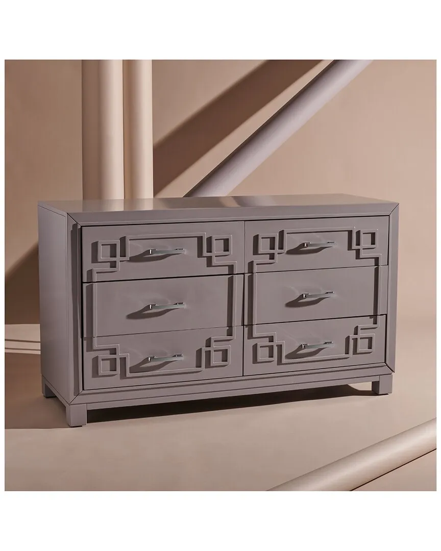 Raina 6 Drawer Dresser - Grey, Wood