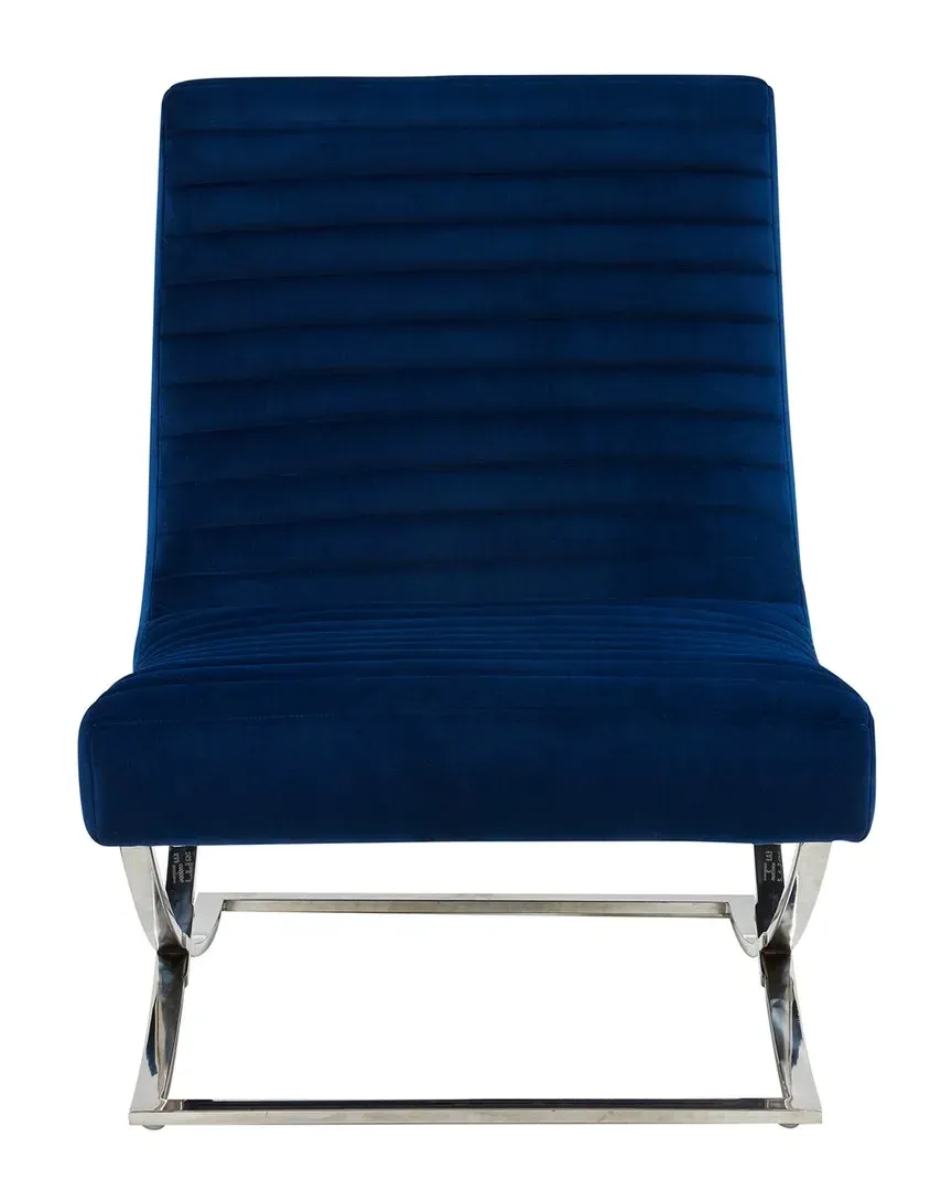 Ramsay Tufted Accent Chair - Navy, Velvet image