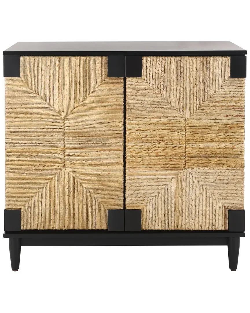 Roseanne Banana Stem Nightstand - Black, Natural image