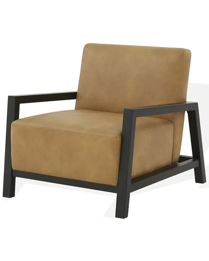 Roselle Accent Chair - Brown, Vegan Leather
