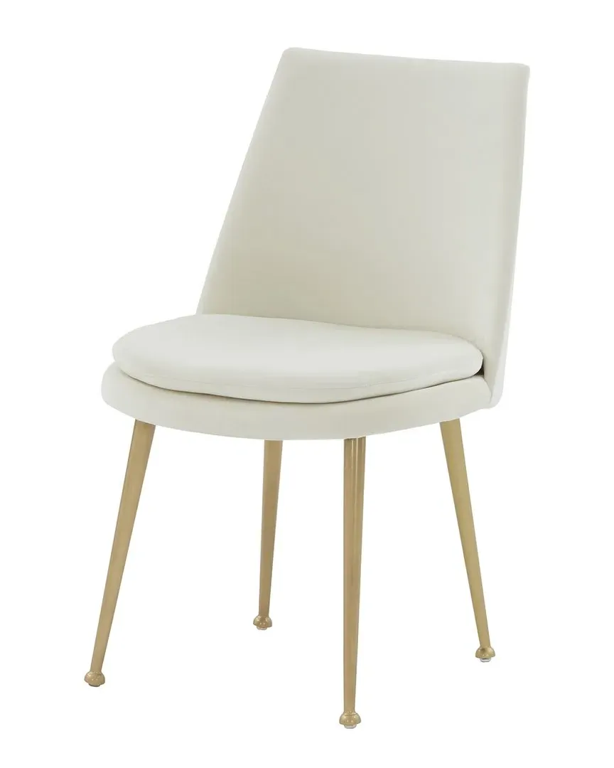 Rynaldo Upholstered Dining Chair - Cream, Velvet image