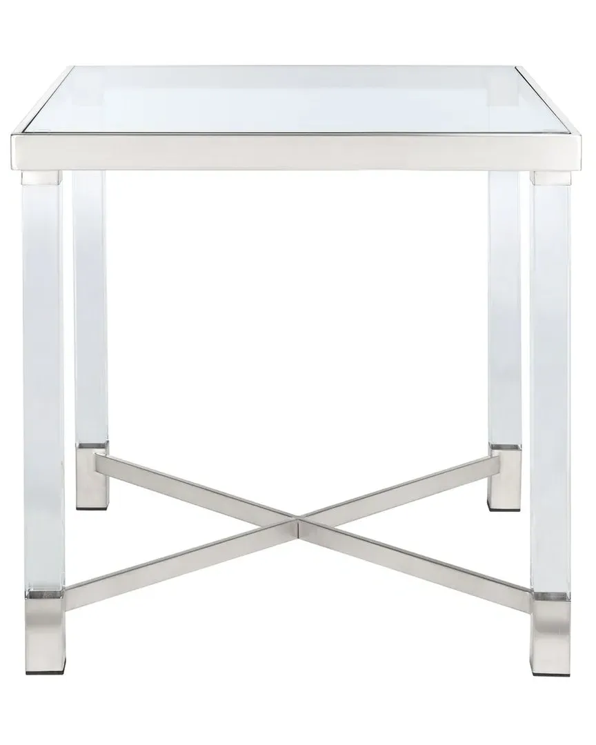 Shawna Acrylic End Table - Silver image