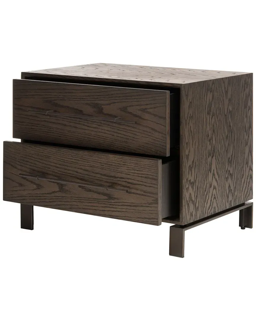 Simmons 2-Drawer Nightstand - Dark Walnut, Wood