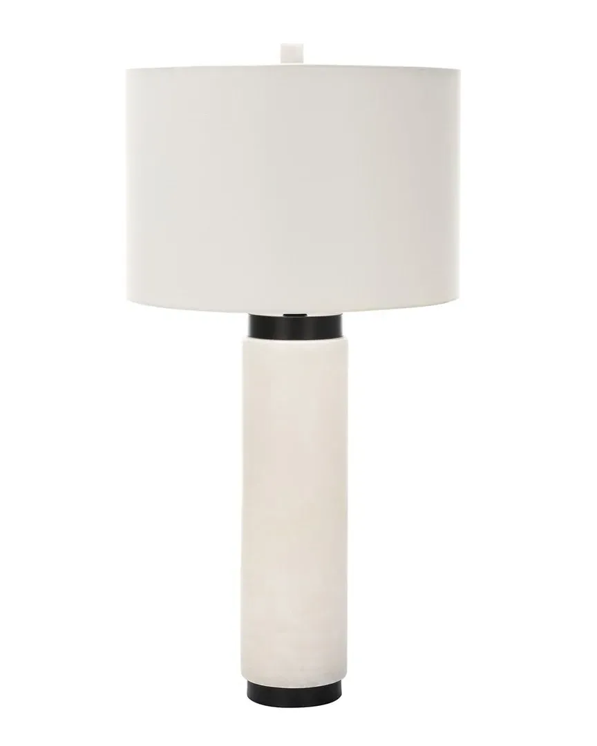 Sydni Pillar Table Lamp - Bronze, Alabaster