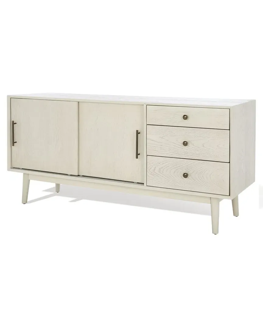 Tomas Media Stand - White, Oak