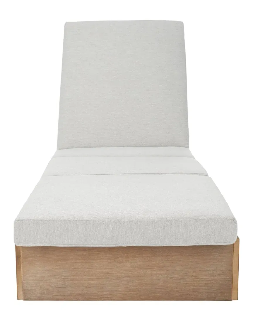 Vincent Wood Chaise Lounge Chair - White, Wood