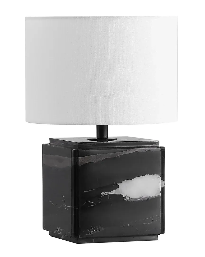 Zahra Marble Table Lamp - Black White, Iron image