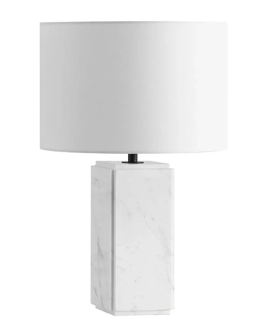Zahra Tall Table Lamp - White, Marble image