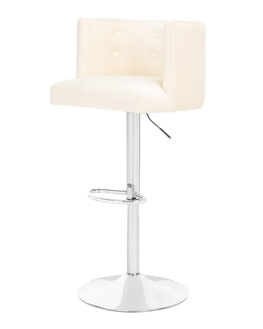 Zayna Adjustable Barstool - Cream, Velvet image