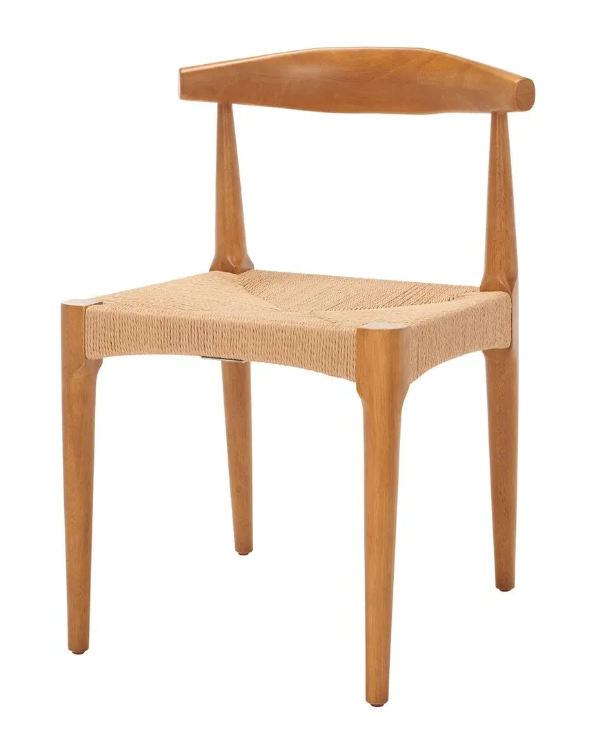 Dagney Woven Dining Chair - Walnut, Wood image