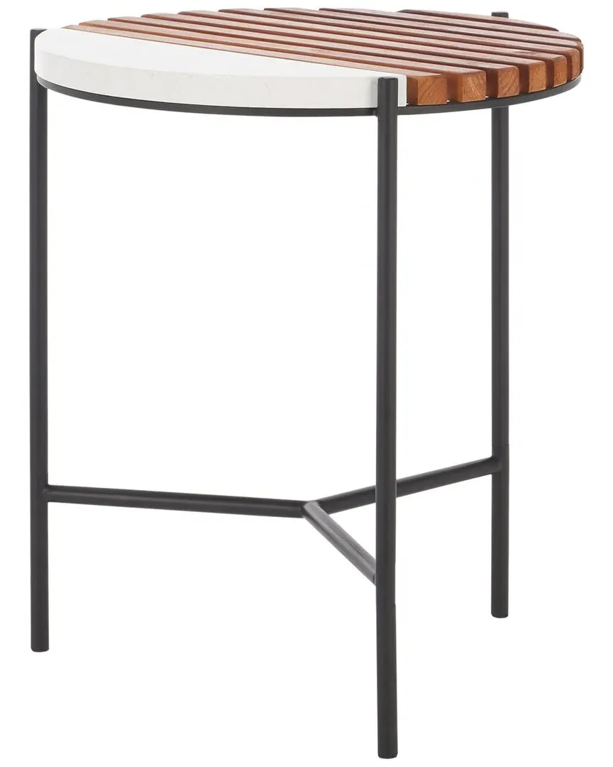 Dallas End Table - Brown, Faux Marble image