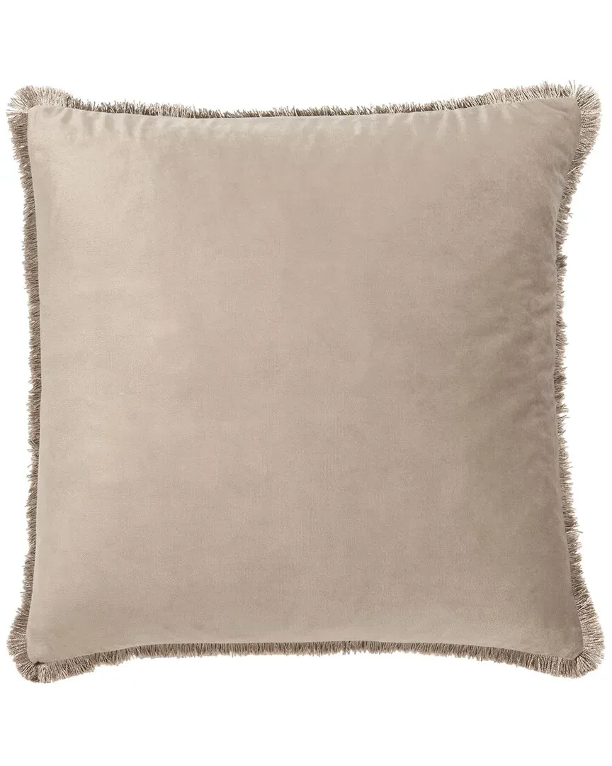 Dalon Throw Pillow with Fringe - Grey, Polyester image