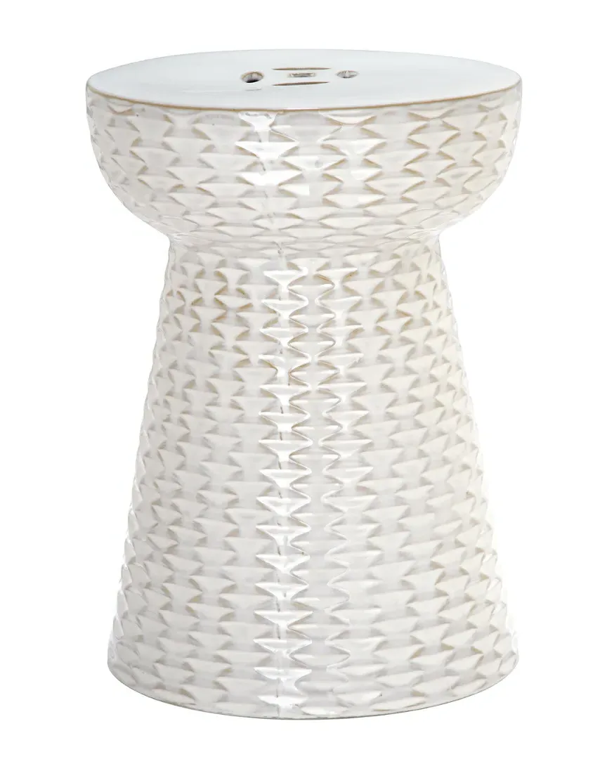 Daphne Garden Stool - Cream, Ceramic image