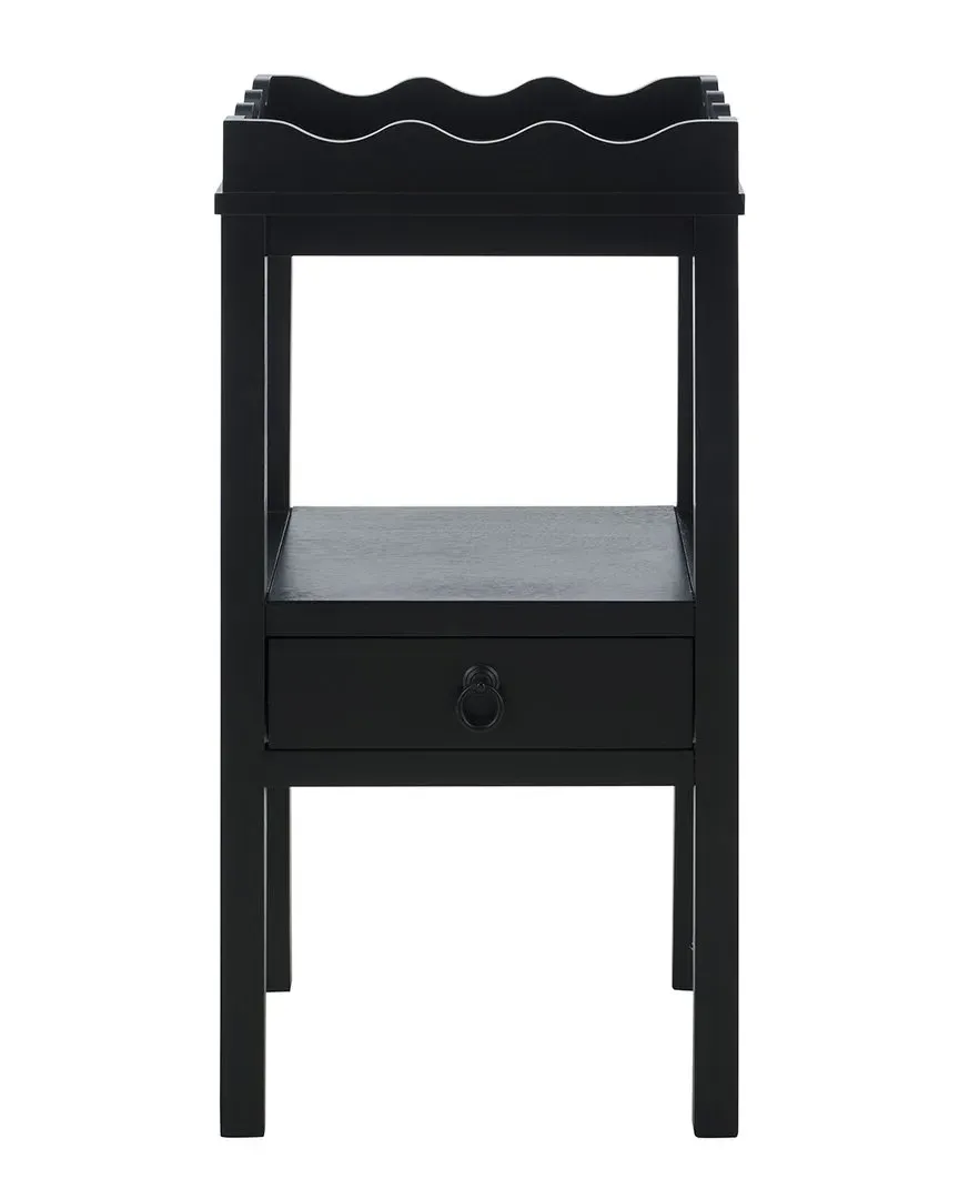 Darlyn 1 Drawer Accent Table - Matte Black image