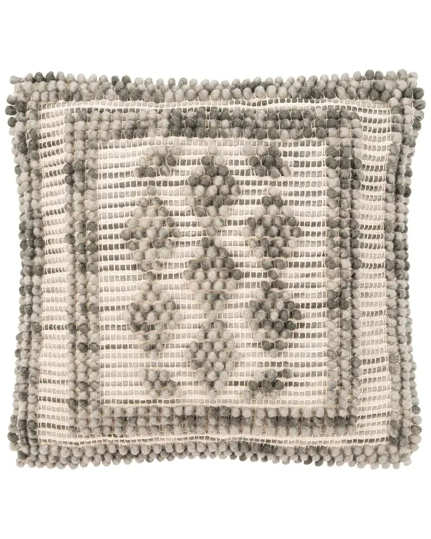 Darvey Wool-Blend Pillow - Grey
