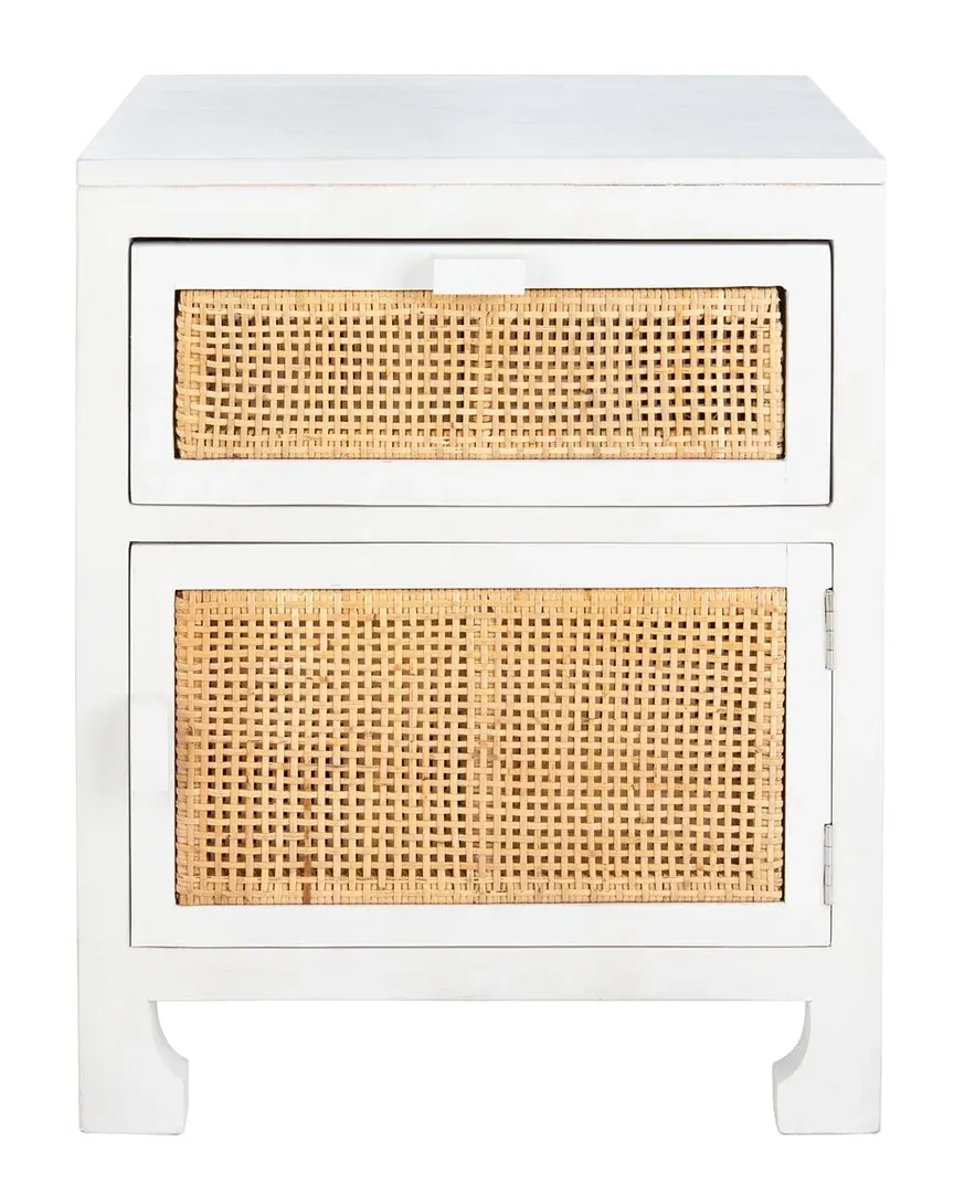 Dave Nightstand - White, Mahogany image