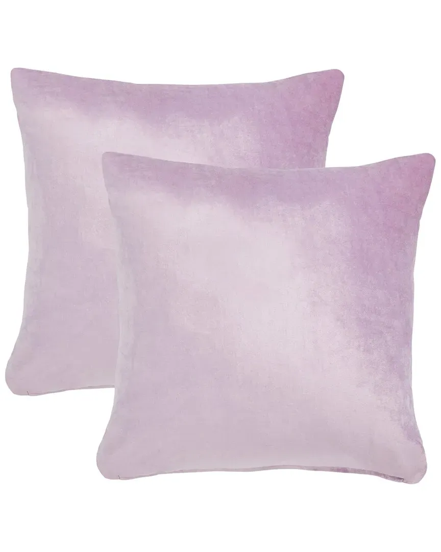 Davina Square Decorative Pillow Set - Lavender, Cotton Viscose