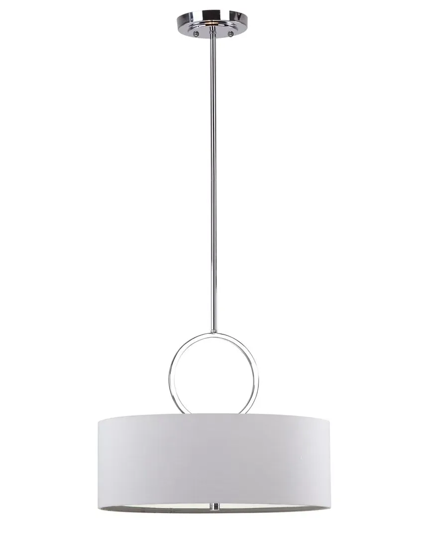Debonair 3-Light Ring Drum Pendant - Chrome image